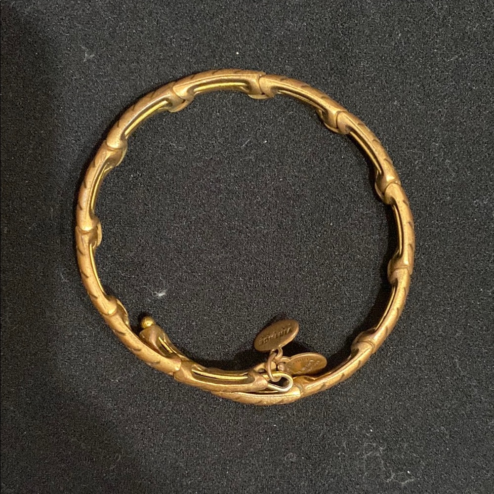 Alex and Ani Gold Textured Bangle Bracelet
